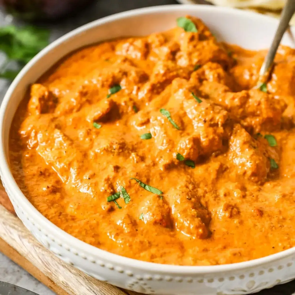 Butter Chicken signature dish - best Indian food menu Sherwood Park AB
